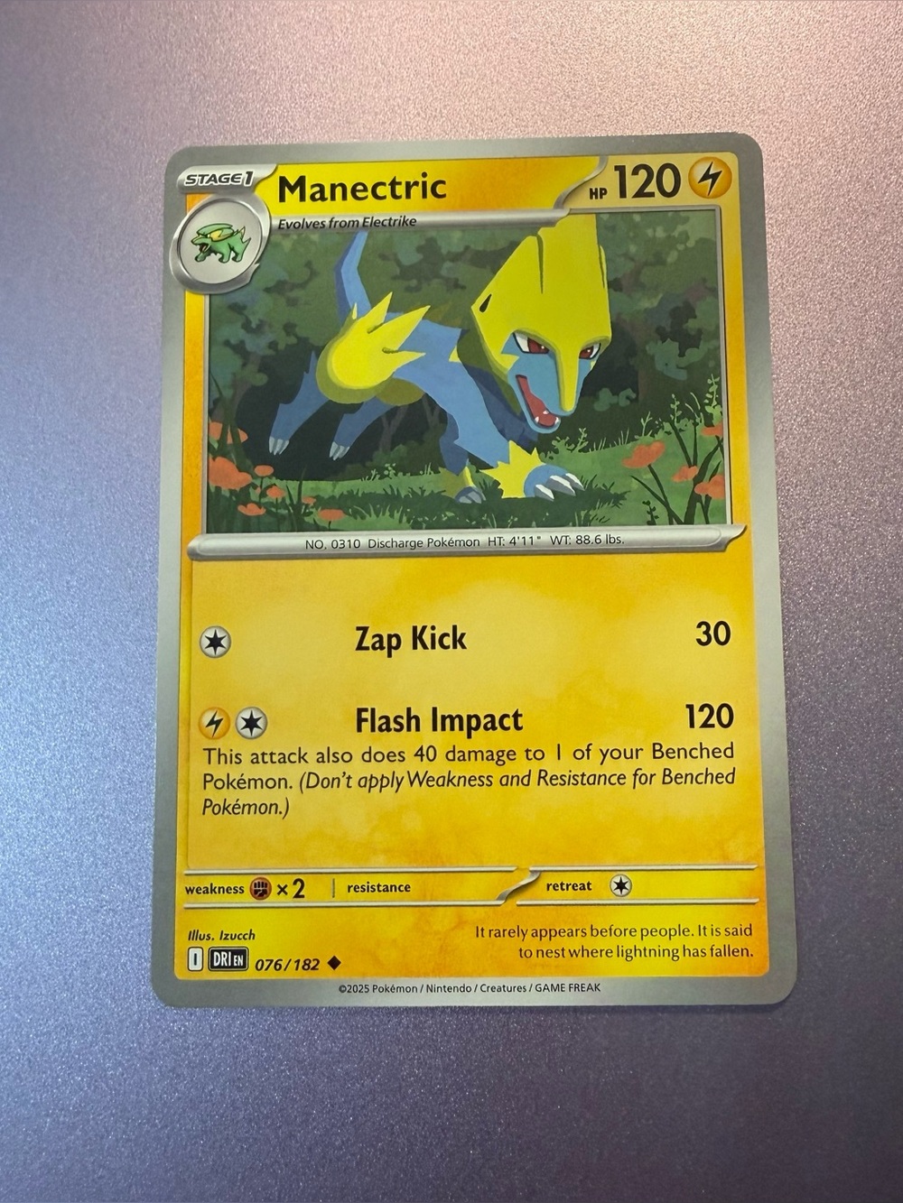 Pokemon TCG Manectric 076/182